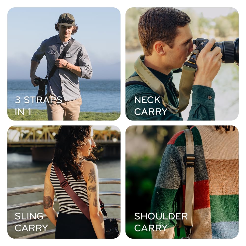 Peak Design Slide Camera Strap, Eclipse, Configurable as a Sling, Neck or Shoulder Strap, Quick Release and Connection - Image 2