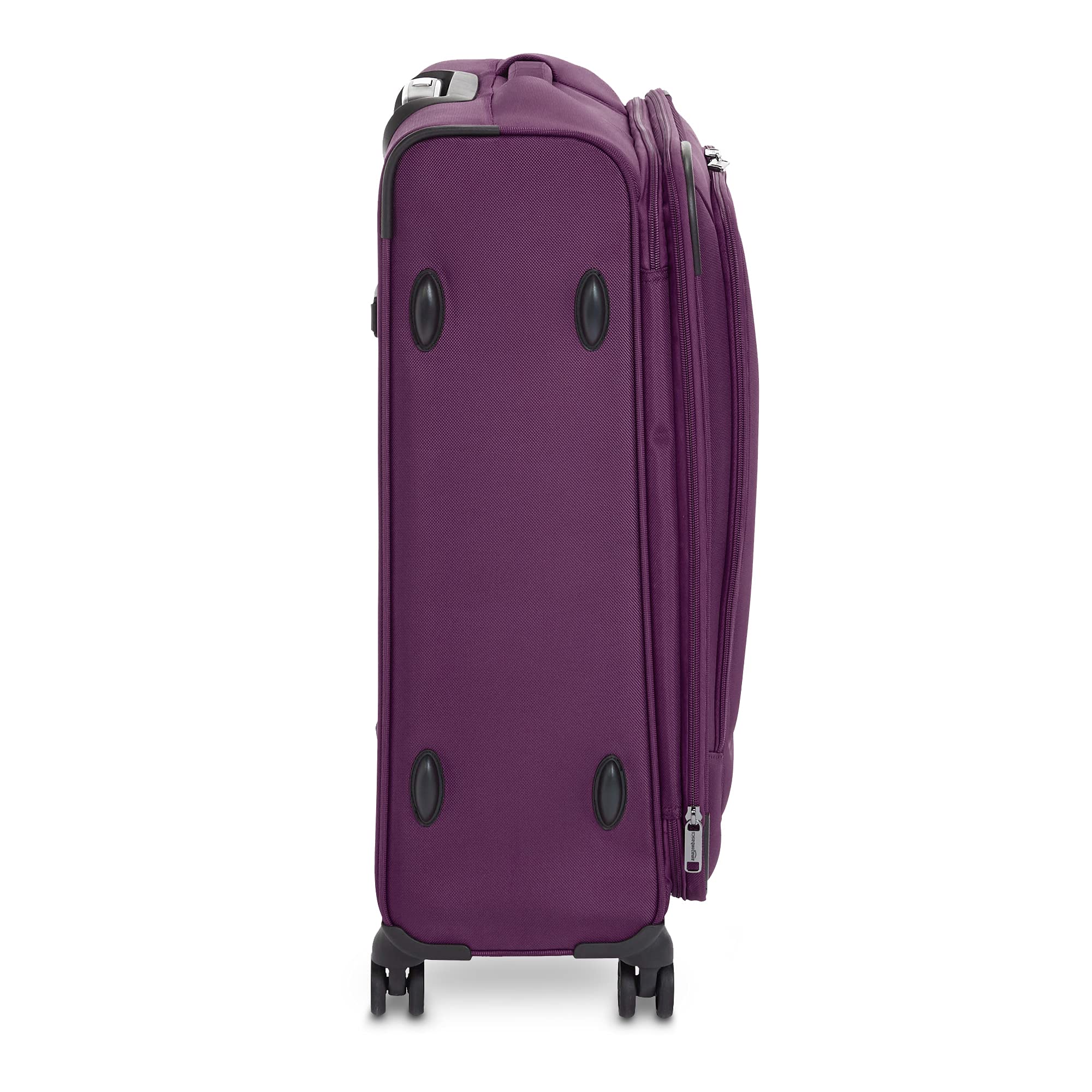 Amazon Basics 3 Piece Expandable Softside Spinner Luggage Suitcase With