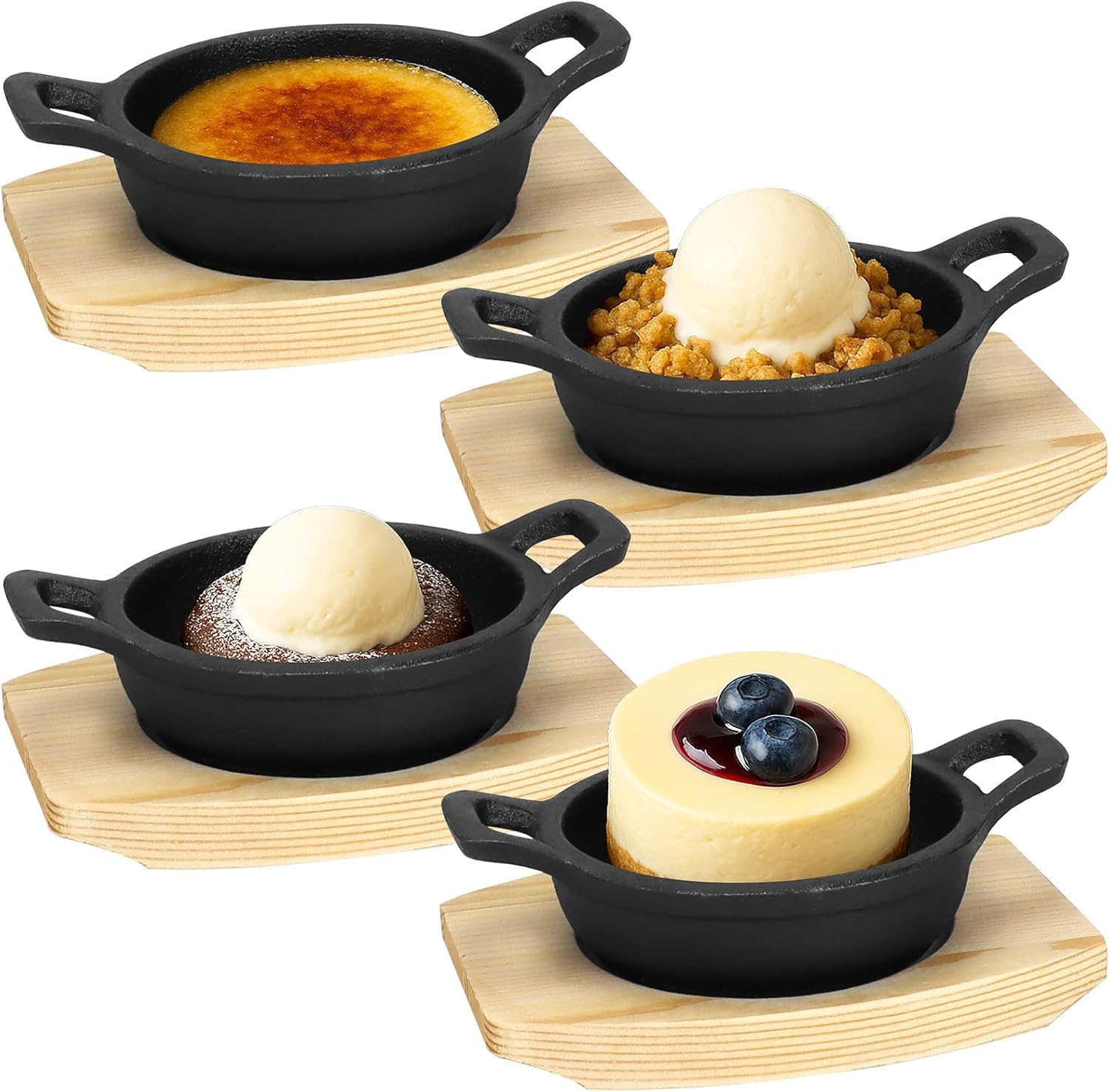 Petites poêles de service en fonte pour des soirées tapas et fajitas réussies en famille