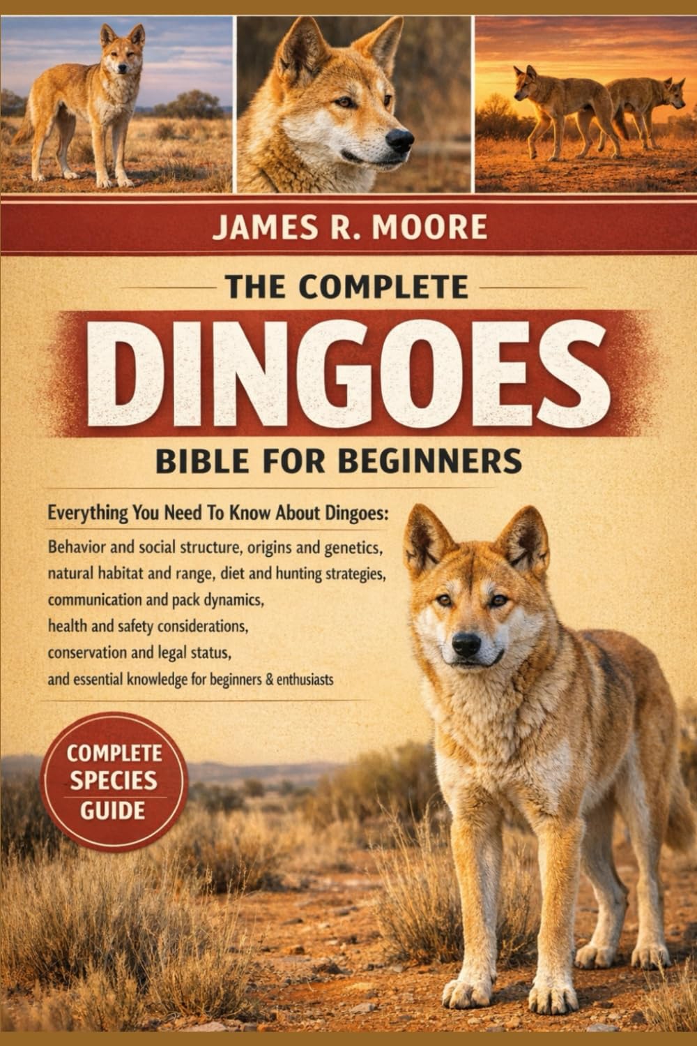 THE COMPLETE DINGOES BIBLE FOR BEGINNERS: Everything You Need To Know About Dingoes: Behavior and social structure..health and safety considerations, ... knowledge for beginners & enthusiasts
