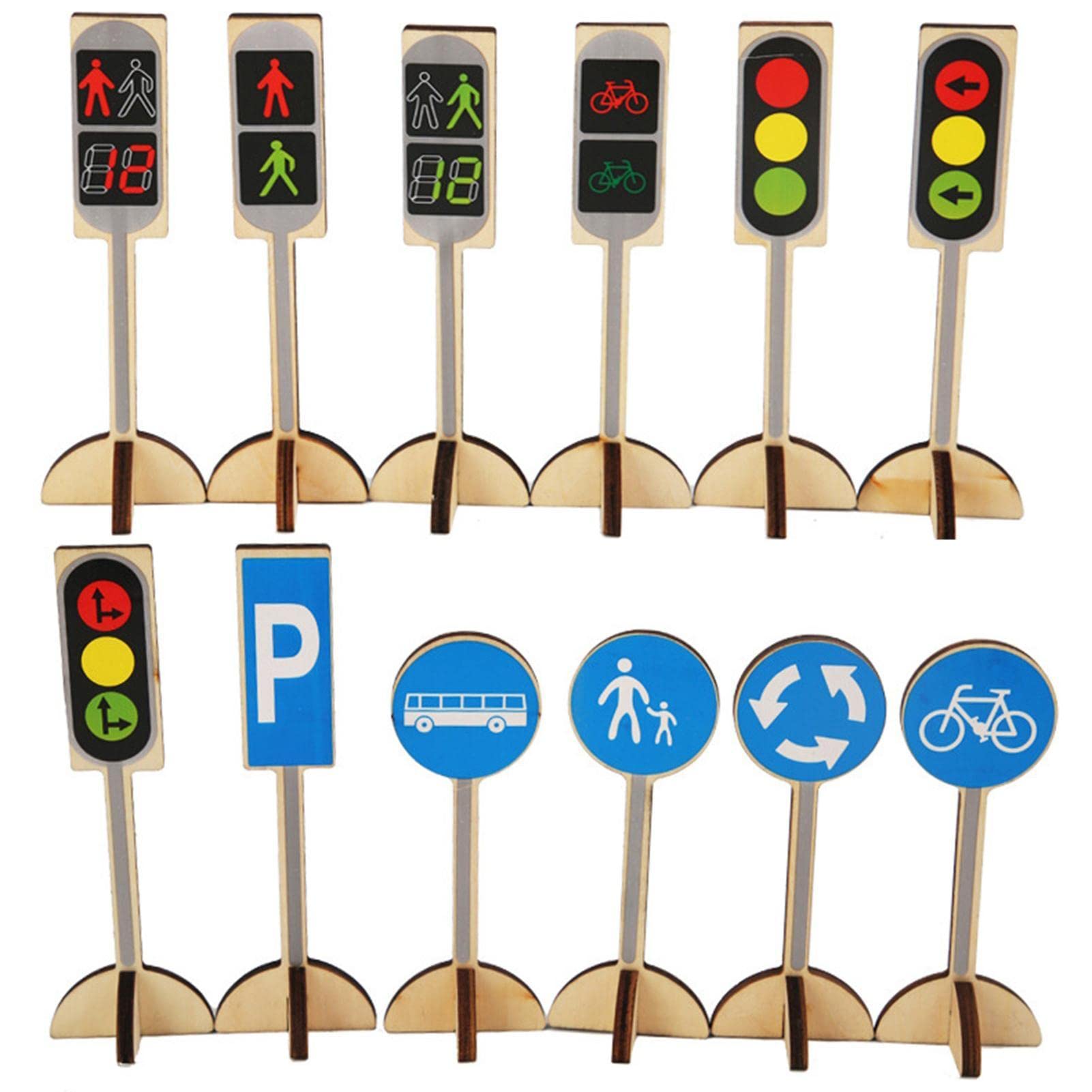 Jouet Panneaux Signalisation Enfant | Bois | Puzzle Éducatif Sécurité Routière