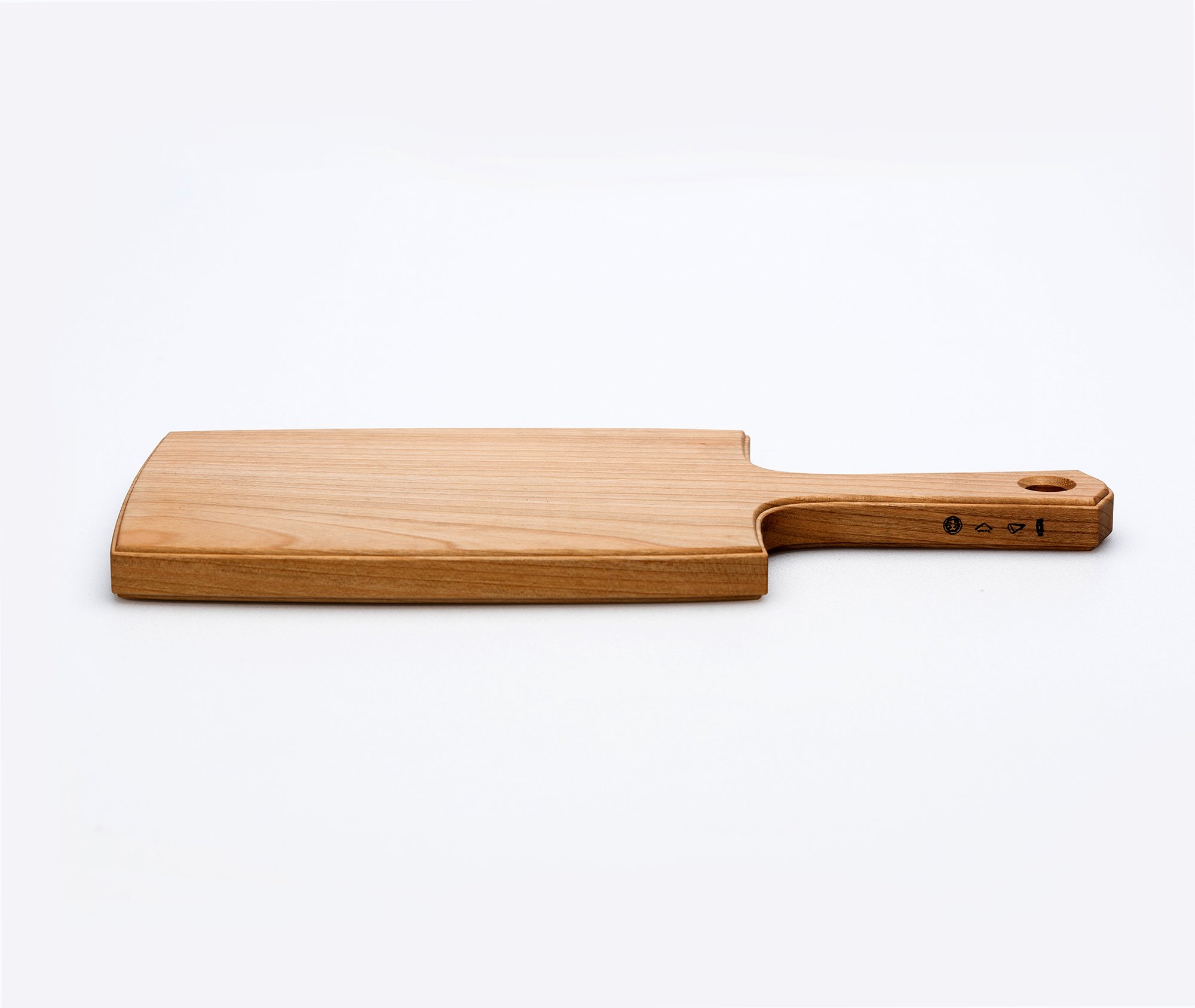 Azmaya Brown Cherry Wood Cheese Board - Wooden Platter For Meats & Cheeses