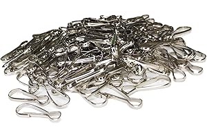 Small Sized Lanyard Clips (50PCS) for DIY Cords, Jewelry, Accessories, Keychains, Lanyards, and Crafts