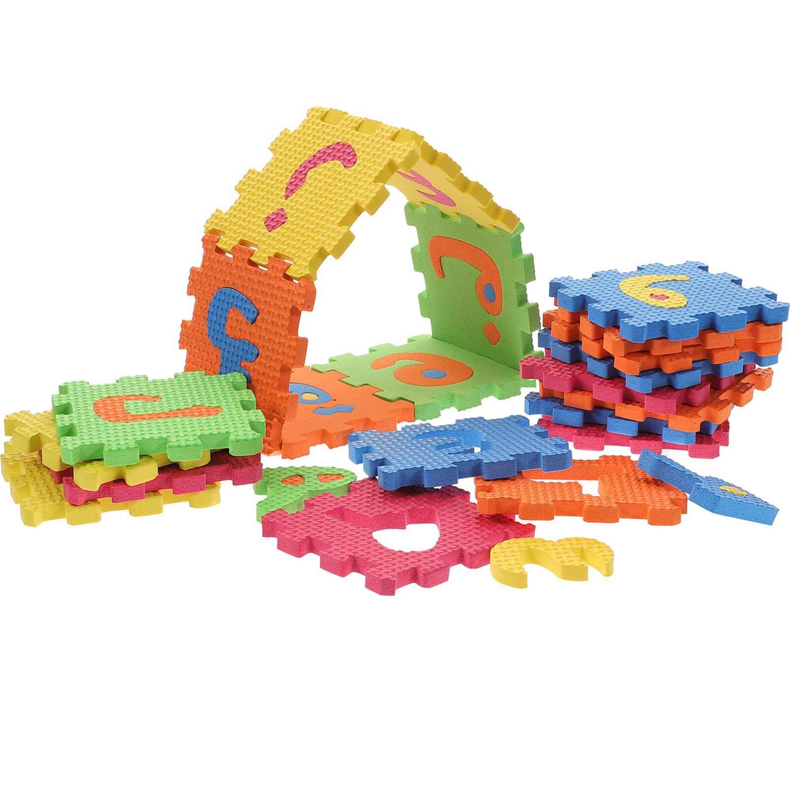 Toyvian Alfombra de rompecabezas del alfabeto árabe, 36 piezas, alfombra de juego de Eva para aprender letras, suave alfombra para gatear, alfombra de juegos para la habitación de los niños