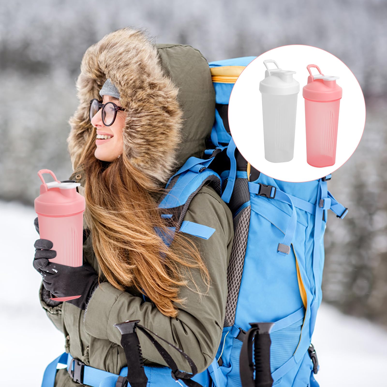 2 shaker białkowy 600 ml, kubek do shake z kulką, wyświetlacz ML, szczelny, shaker proteinowy, na siłownię, do shakera białkowego, shakera białkowego, shakera, shakera, shakera, shakera, kubek do