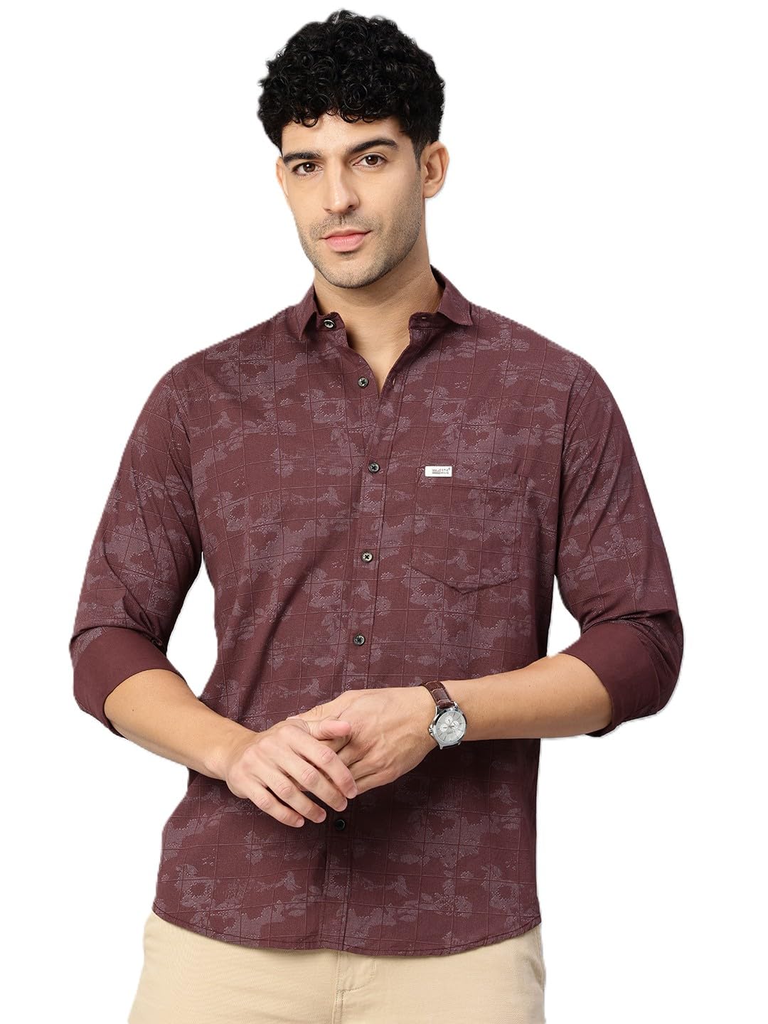 Stylish Geomatric Print Casual Shirt – Pure Cotton| Full Sleeve | Trendy & Comfortable-image-10