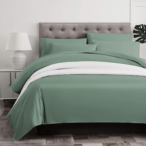 Miniatura 5 de BASIC CHOICE - Juego de sábanas de 6 piezas  Luxury 2000 Bedding Series - Sábanas resistentes a las arrugas y la decoloración., Microfibra, Azul