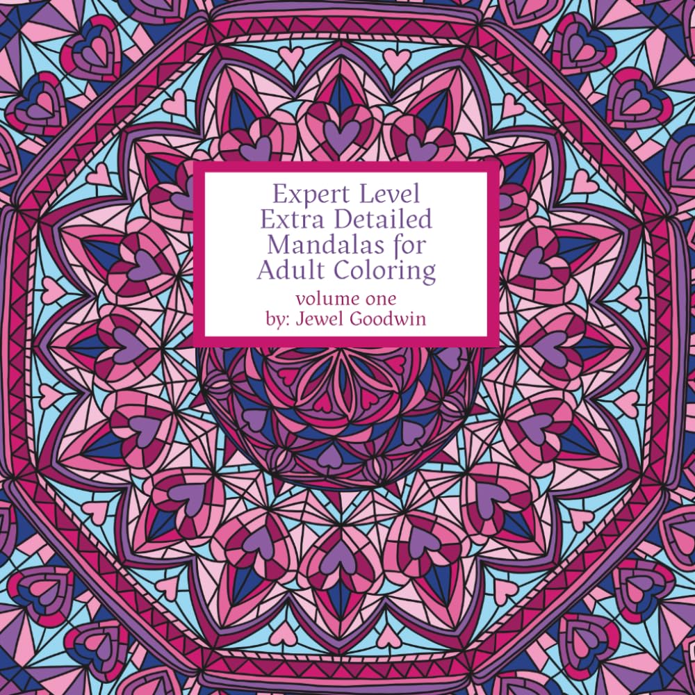 Expert Level Extra Detailed Mandalas For Adult Coloring