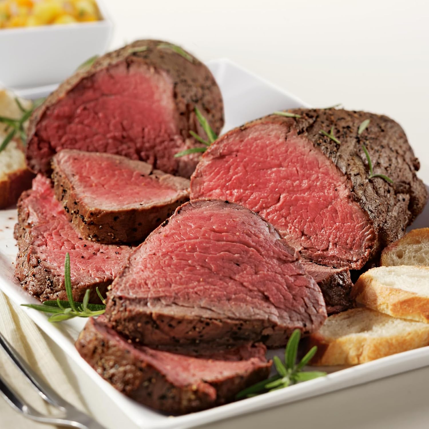 Kansas City Steak Co. USDA Prime Beef Tenderloin Roast - 2x2lb Chateaubriand, Decadently Juicy with Cooking Instructions