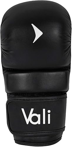 Miniatura 2 de Vali Guantes híbridos MMA Shooter para entrenamiento de combate de agarre en artes marciales