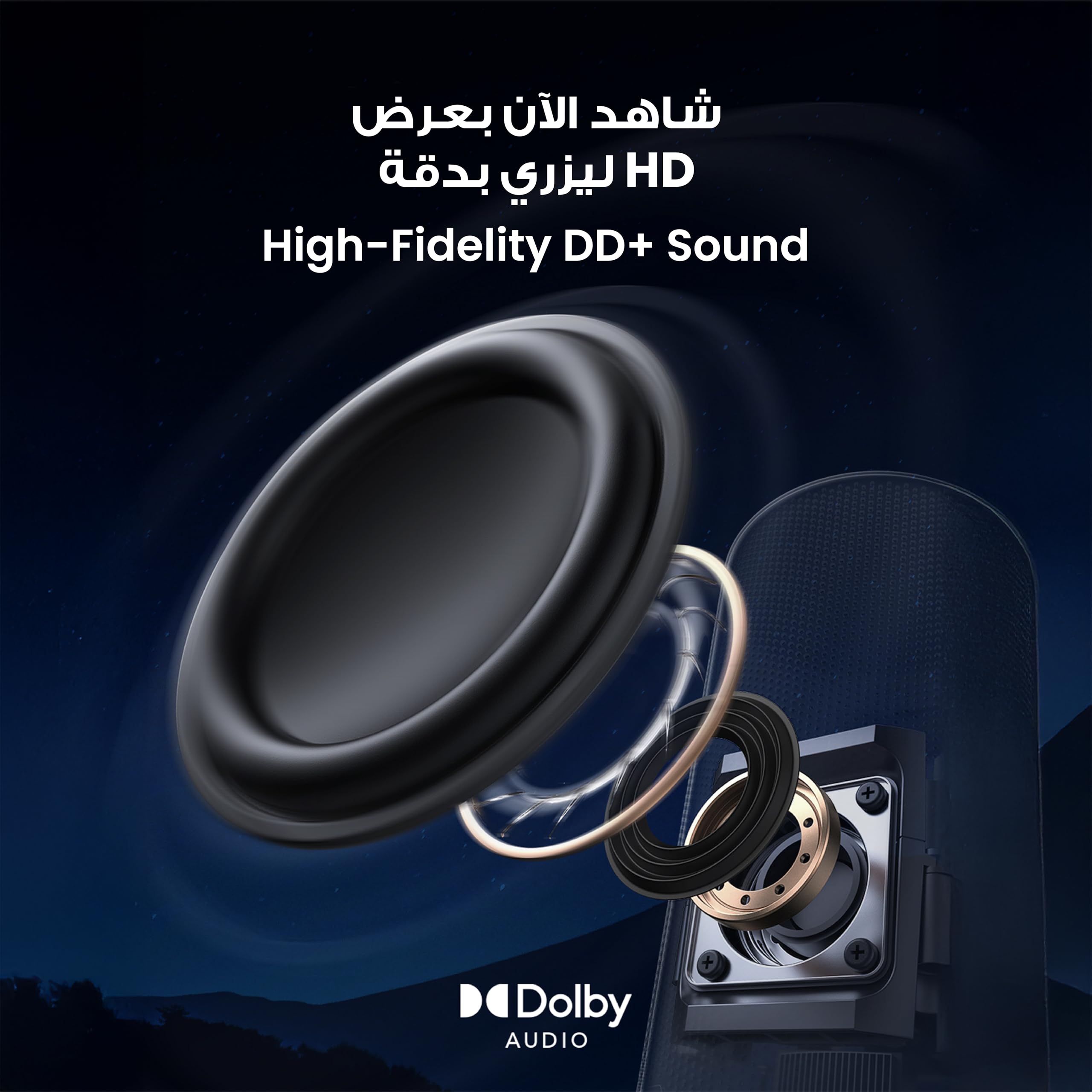 NEBULA Capsule 3 Laser Projector, Upgraded with Google TV and Official Netflix, Mini Smart TV Projector with Wi-Fi, Outdoor Portable Projectors, Dolby Digital, 120-Inch Screen, 2.5H Built-In Battery