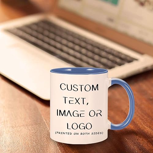 Miniatura 5 de Custom Photo Coffee Mug - 11oz Customized Gifts Coffee Cup with Text Photo for Birthday Christmas Valentines, Personalized Ceramic Taza