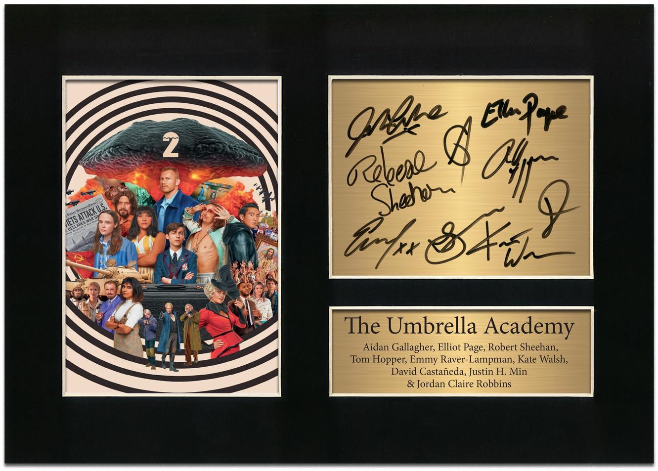 Zulu Image Black The Umbrella Academy Autograph Cast Signed Autograph A4 Printed Photo Reproduction Print Picture Display No47,