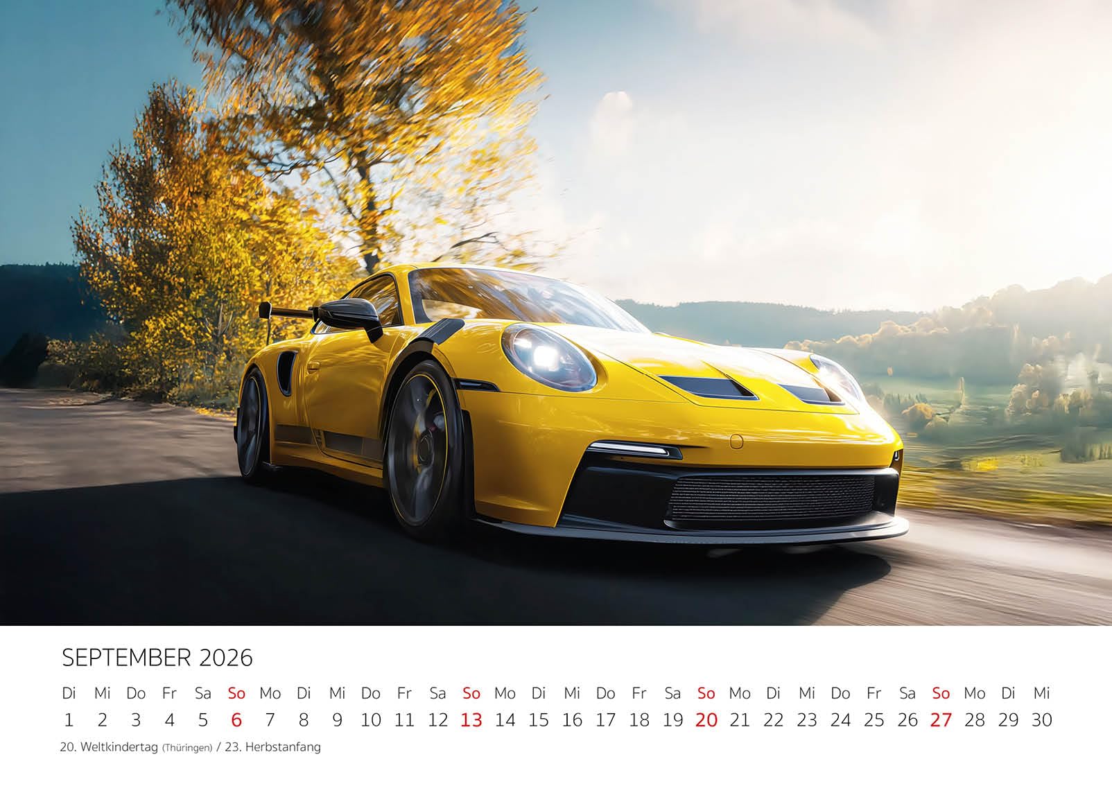Edition Seidel Premium Kalender Der Elfer 2026 Format DIN A3 Wandkalender Autokalender Auto Sportwagen 911