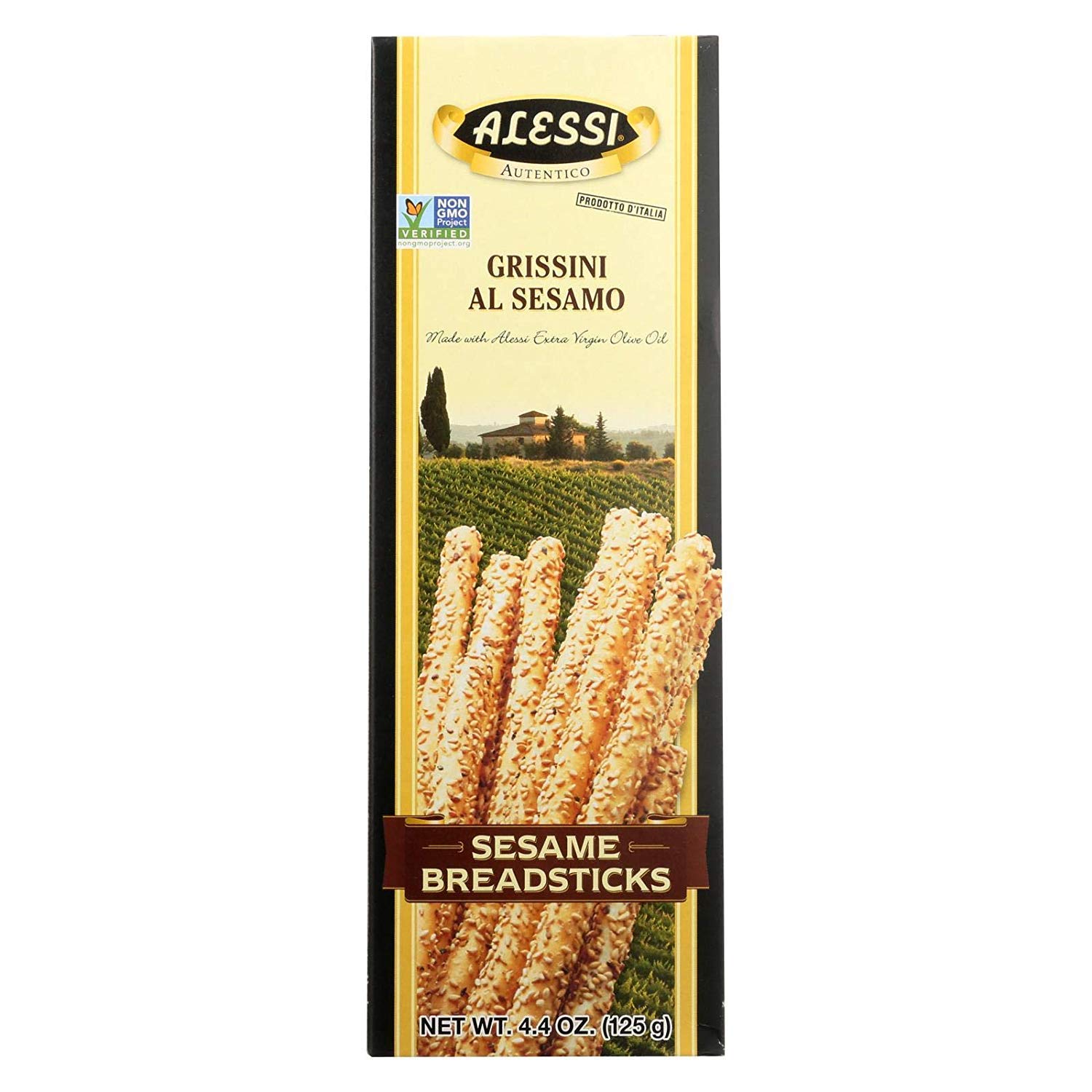 Alessi Breadstick Thin Seas6 - Premium Thin Italian Breadsticks for Crispy Snacking