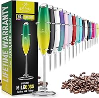 Vista 72 de Zulay Kitchen - Batidor eléctrico de mano para café, lattes, capuchinos, matcha y chocolate caliente, mezclador portátil para bebidas, accesorio