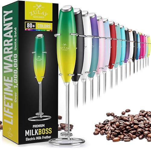 Powerful Milk Frother Wand - Ultra Fast Handheld Drink Mixer