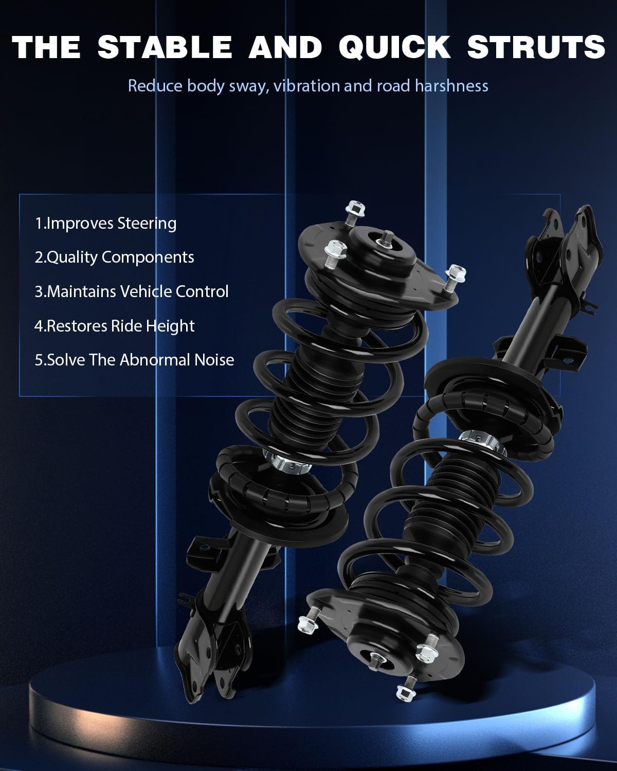 ECCPP Struts Complete Struts Spring for 2011-2013 for Kia Sorento Struts Shocks for 272713 front Struts