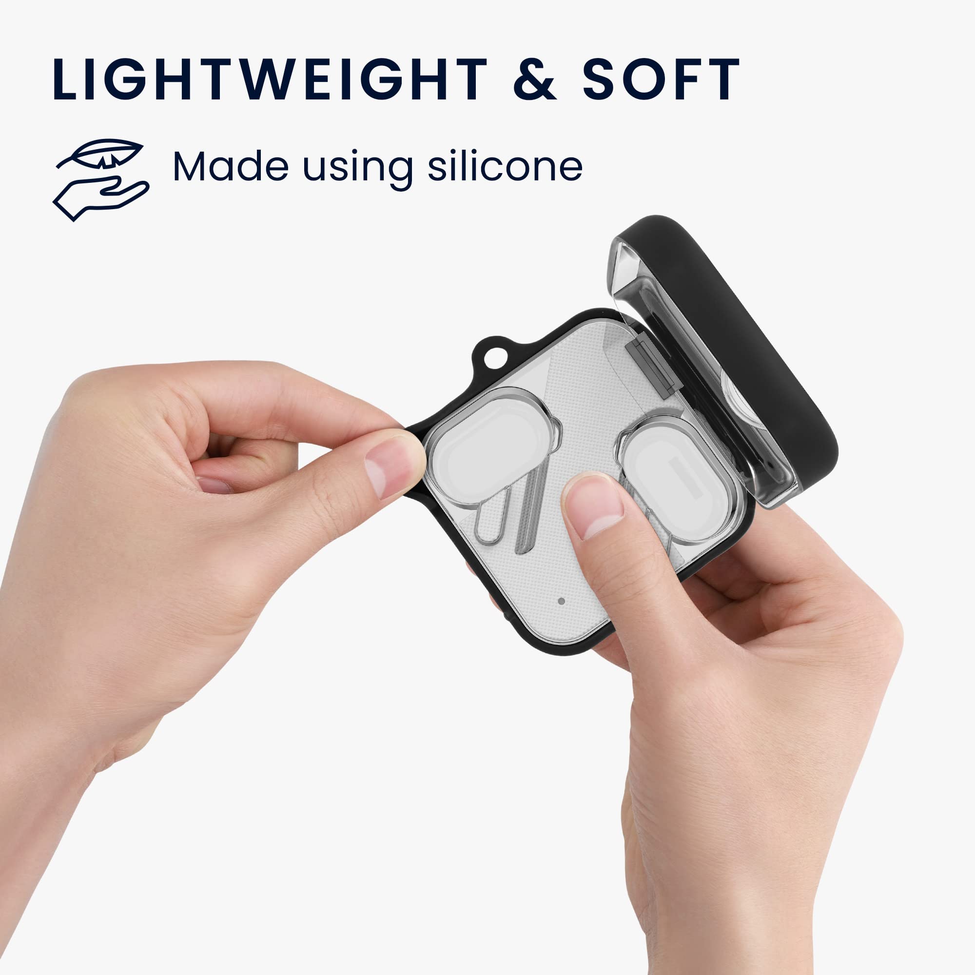 Kwmobile Schutzhülle Für CMF By Nothing Ear (a) – Transparente TPU Hülle