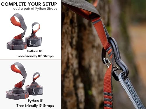 Miniatura 5 de KAMMOK Hamaca Roo Individual  Hecha de Tela Ripstop 100% Reciclada y Resistente al Agua  Cómoda, Empaquetable, Ligera (Garantía de Grado de Aventura