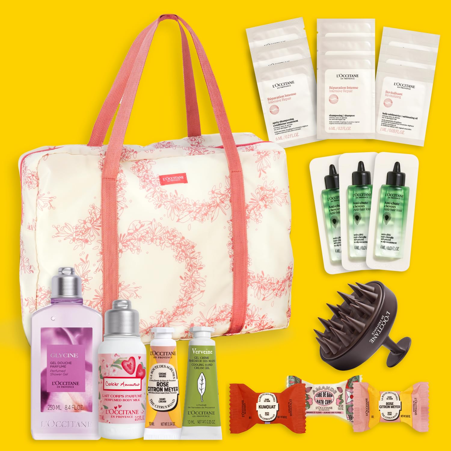 【母の日】ロクシタン(L'OCCITANE) スペシャルコレクション 2026 ハンドケア、ボディケア、ヘアケア詰め合わせギフトセット トラベルバッグ付き 誕生日 プレゼント ギフト人気 - 2