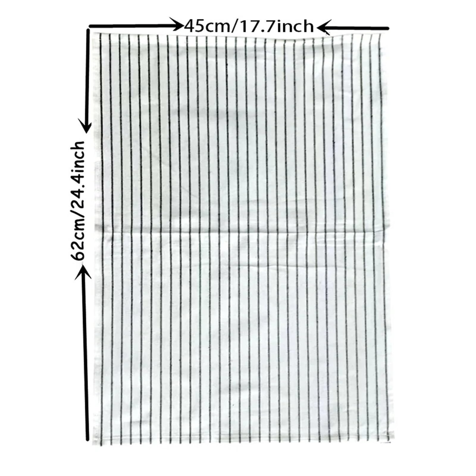 küchenhandtücher 4/8/12 Stück 45 cm x 62 Küchentuch | Schwarz-weiß gestreiftes Geschirrtuch mit Karomuster(8Pcs)