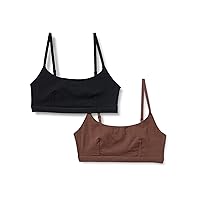 Amazon Essentials Bralette con scollo rotondo, cotone Donna