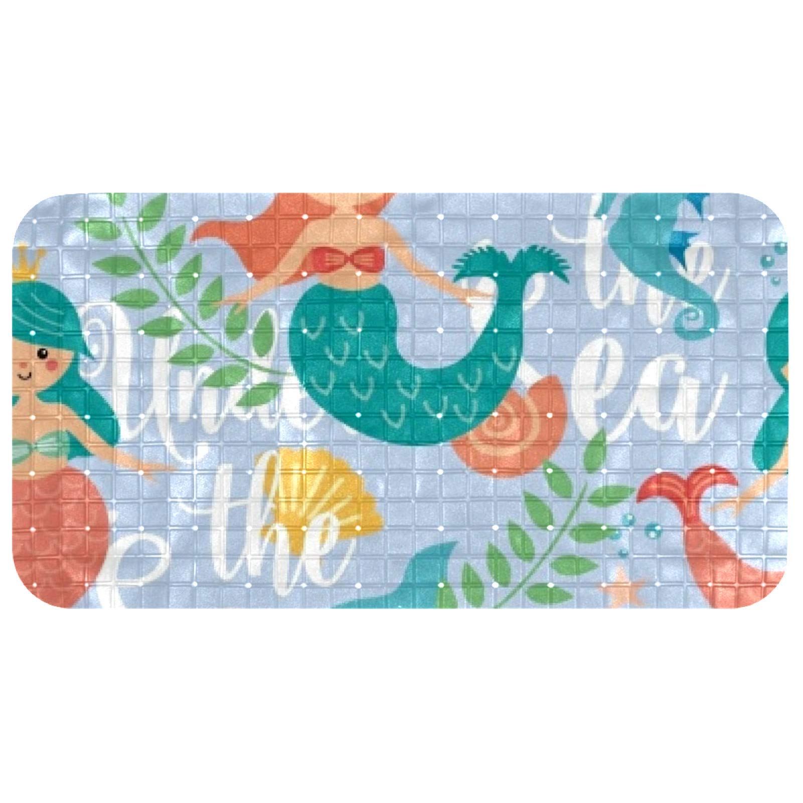Tapis enfant motif hippocampe haute stabilité et confort 68x37 cm