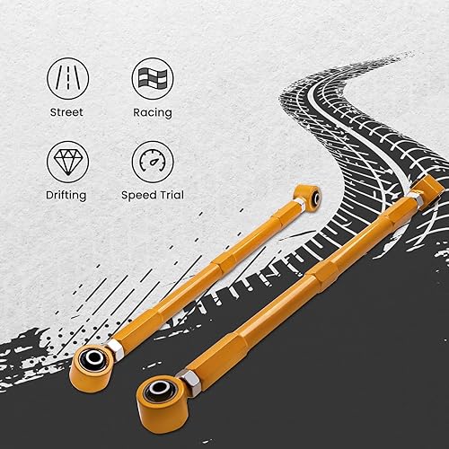 Miniatura 4 de Tuningsworld Brazos de inclinación ajustables para Mini Cooper 2002-2013 R50 R52 R53 R56 R57 R58 R59 R60 R61, kit de brazo de control inferior