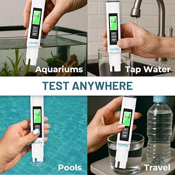 Instant 4-in-1 TDS Meter Digital Water Tester for Drinking Water | Accurate 09990 PPM EC & Temp Readings | Ideal for RO Systems, Aquariums, Pools Built for Professionals, Easy for Anyone