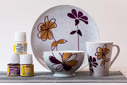 Miniatura 5 de PEBEO Porcelaine 150 - Pintura de porcelana (0.7fl oz), color dorado