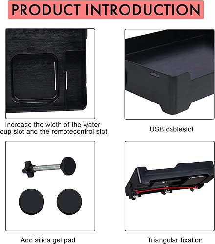 Miniatura 5 de YONGAIJIA YONGJIA - Estante plegable para mesita de noche, bandeja de litera para litera superior, universidad, dormitorio, litera para niños,