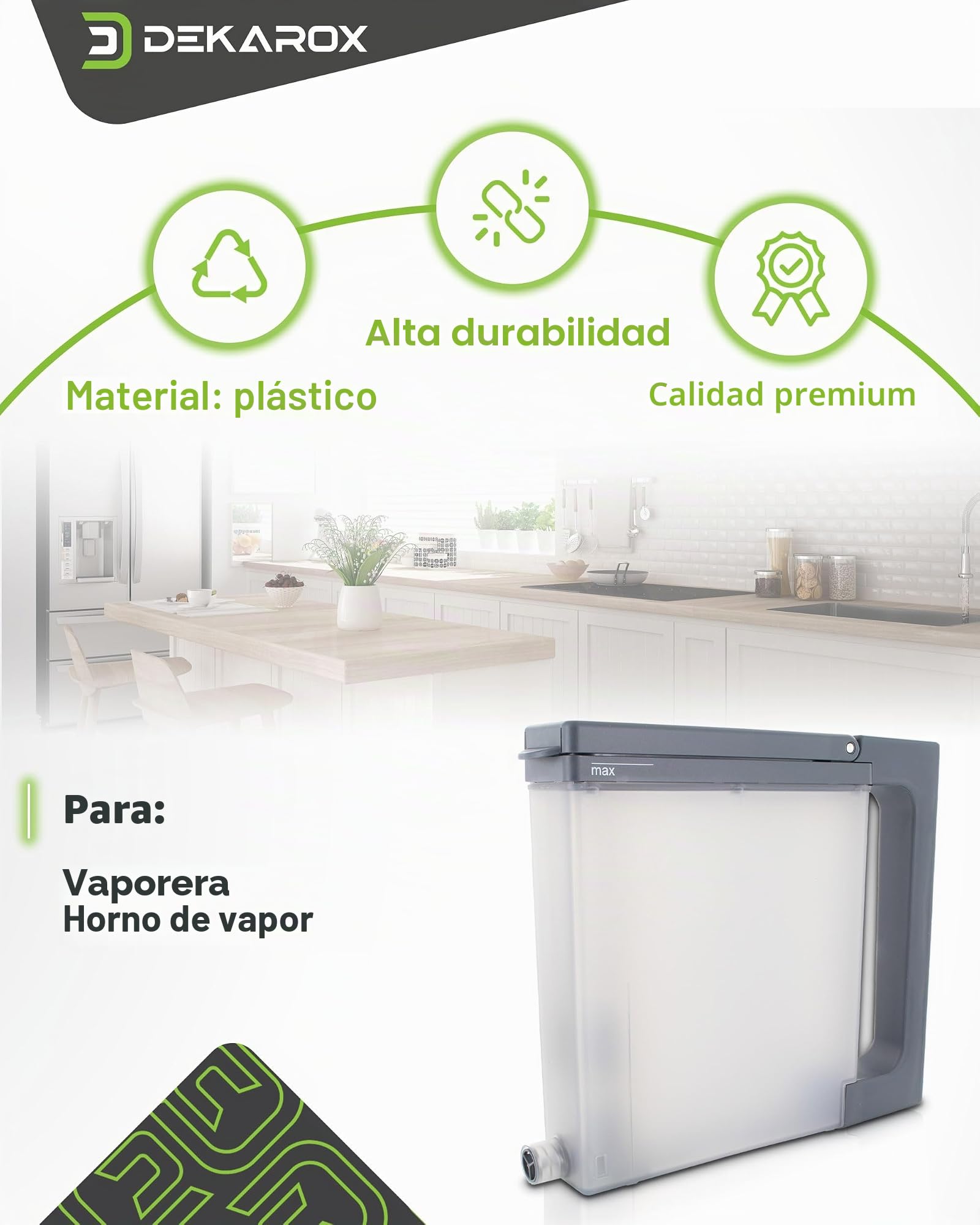 Depósito de agua para Bosch Siemens Neff 00791032 791032 para vapor, horno de vapor, horno de vapor