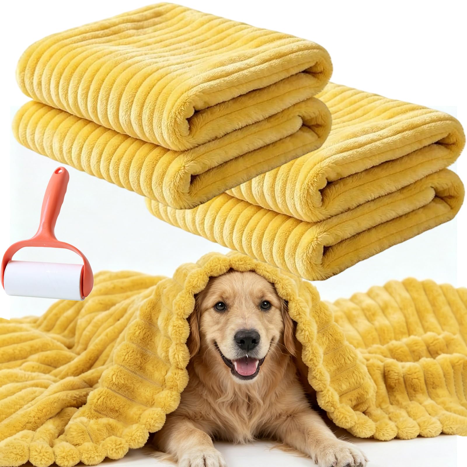 Manta de apoyo emocional para perro, manta calmante de ansiedad por separación de mascotas, manta de felpa suave con patrón de punto trenzado, manta de seguridad para perros y gatos