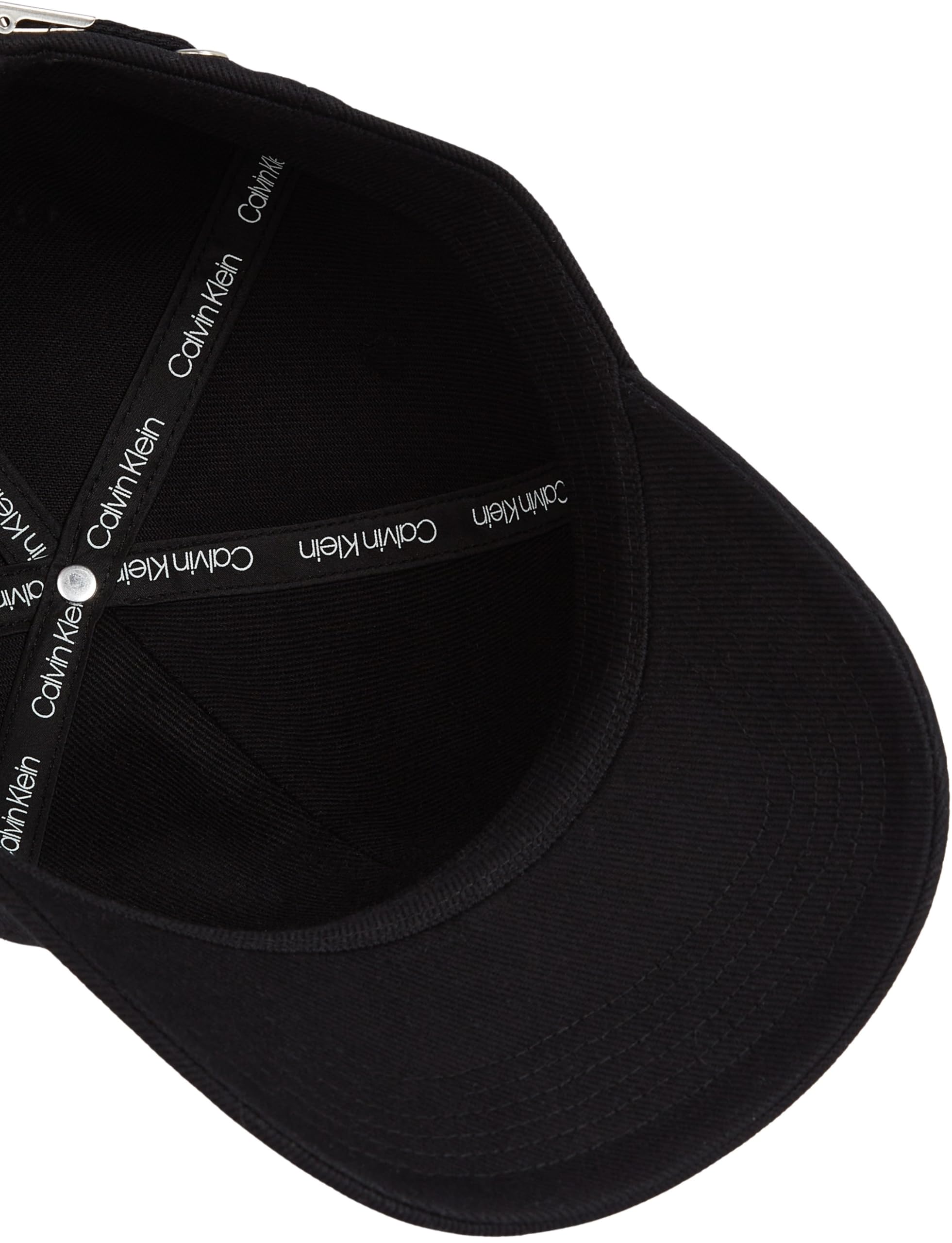 CALVIN KLEIN JEANS Damskie MONO SKÓRZANE CZAPKA TWILL CAP LV04K5052G, czarny, jeden rozmiar, Czarny (na czarny), Rozmiar uniwersalny