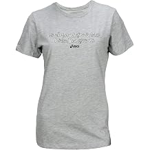 ASICS Women's Give-Take Tee Large, Heathered Gray