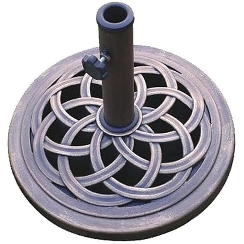 UBP18181-BR 18-Inch Cast Stone Umbrella Base, Made from Rust Free