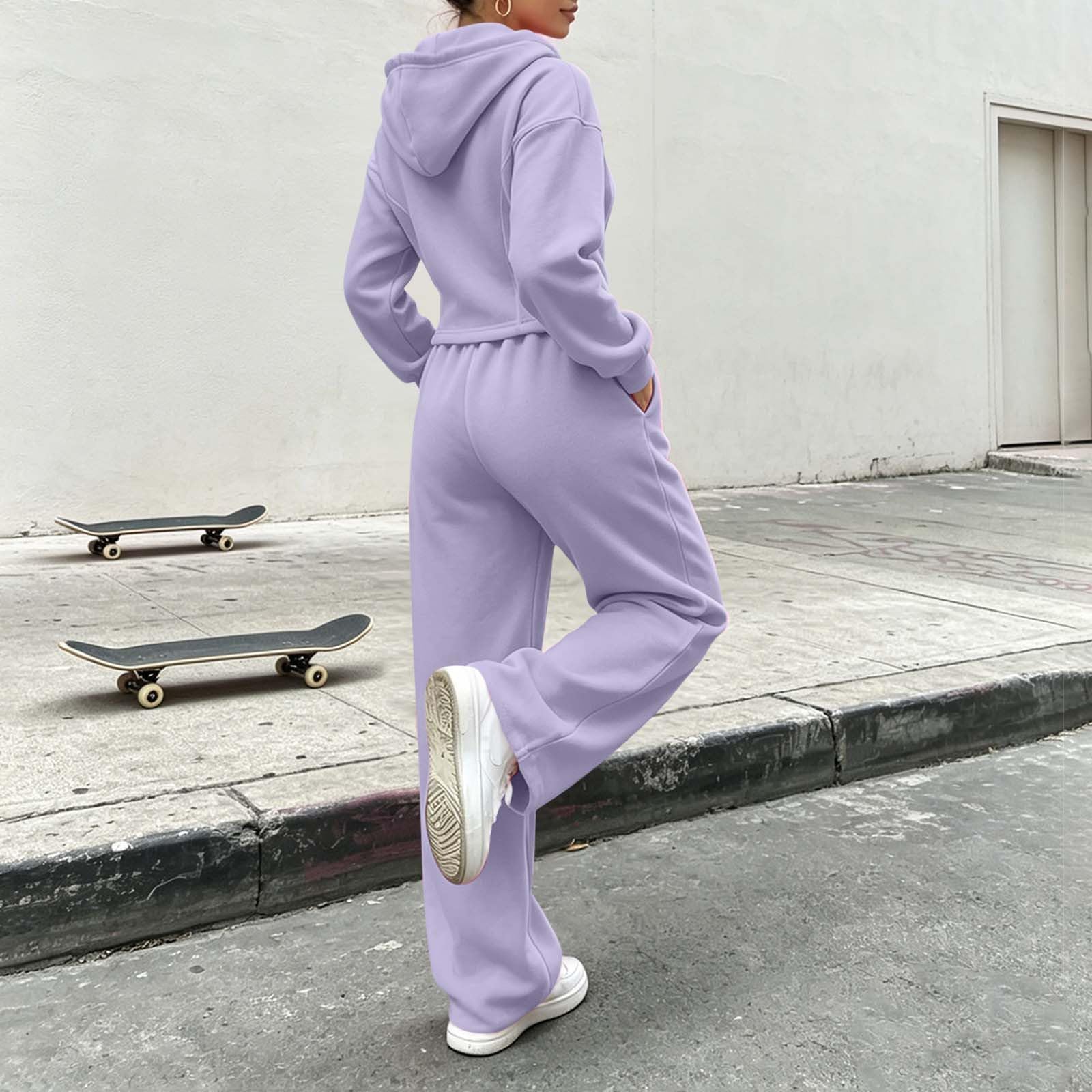 Conjunto de chándal para mujer de dos piezas entallado