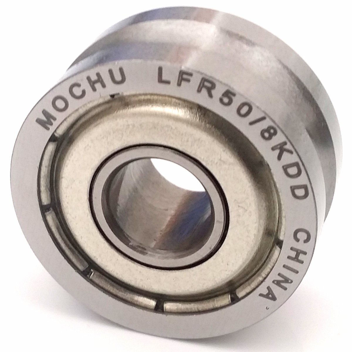 MOCHU LFR50/8KDD LFR50/8-6-2Z U Groove Track Rollers Double Row Angular Contact Ball Bearings Gothic Arch Raceway Groove