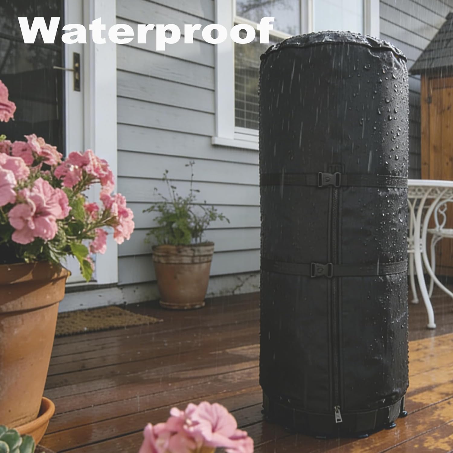 Secure-Fit Waterproof Cover for Freestanding Punching Bag – Dual Adjustable Buckles, All-Weather Oxford Fabric Protection for Heavy Bag (70" H x 29" D)
