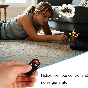 Black Cricket Noise Maker, Beeping Hidden Prank Cricket Noise Maker Machine with Remote Control Sound Loud Funny April Fools Pranks Device for Adult Party Home Office School Car Stuff