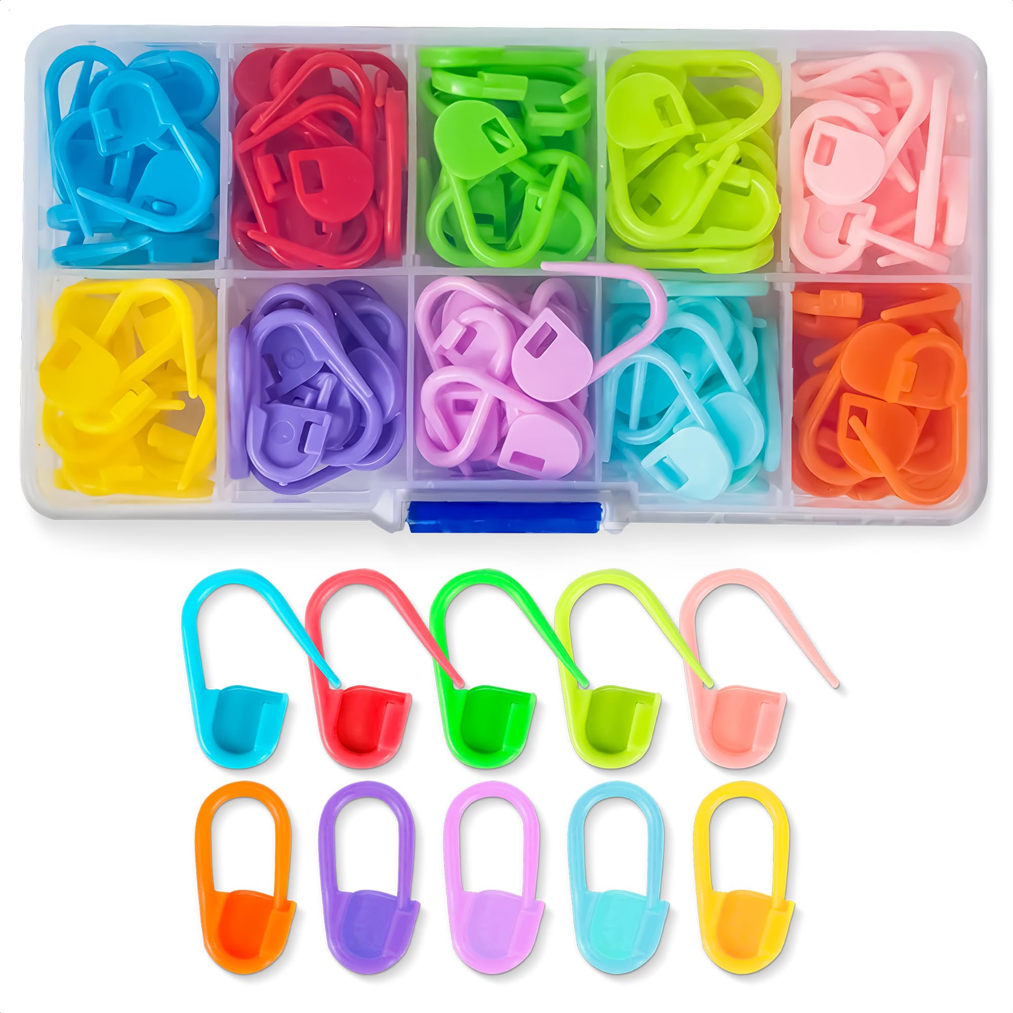Pattern Marker Clips Snapklik.com : 120 Pcs Knitting Crochet Locking Stitch Markers Stitch ...