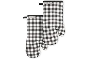 KitchenAid Gingham Oven Mitt 2-Pack Set: Premium Protection for Your Hands