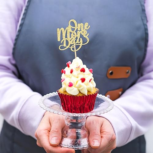 Miniatura 7 de Gyufise 24 piezas de decoración de cupcakes con purpurina dorada para ensayo de boda, suministros de decoración de despedida de soltera, suministros