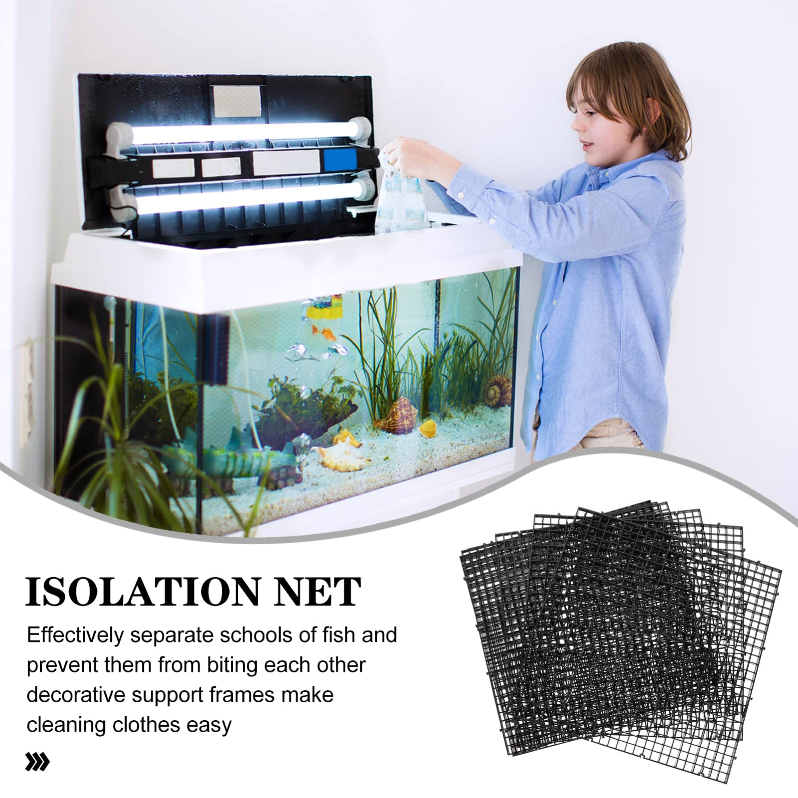 POPETPOP Trennwand Für Aquarien Beckenteiler Aquariengitter Filterkörbe Bodentrennnetz Aus Kunststoff Filterwanne Für Aquarien Bodenfilterplatte