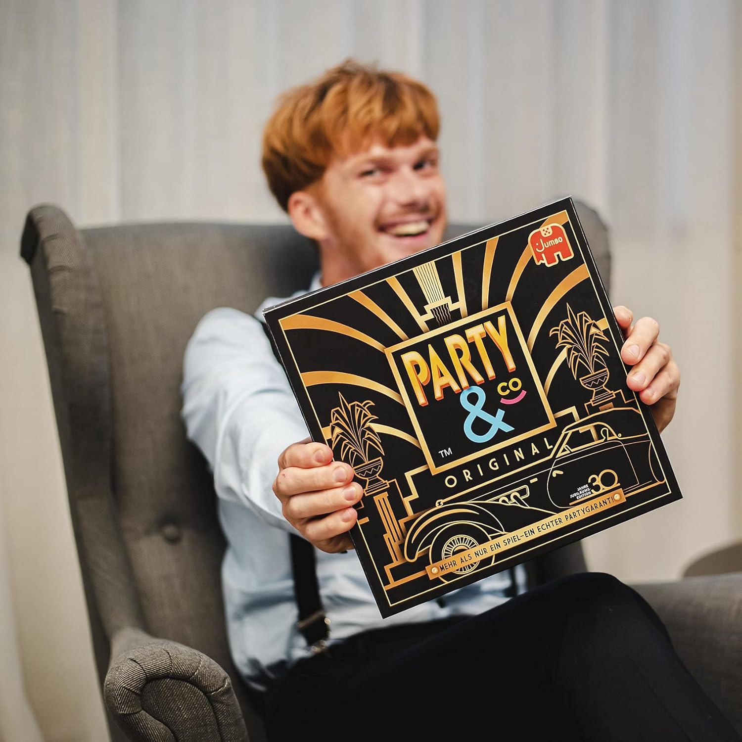 Jumbo - Party & Co. Original 30th Anniversary Party - Board Game, from 3 to 20 Players, from 14 Years, Game in German, No