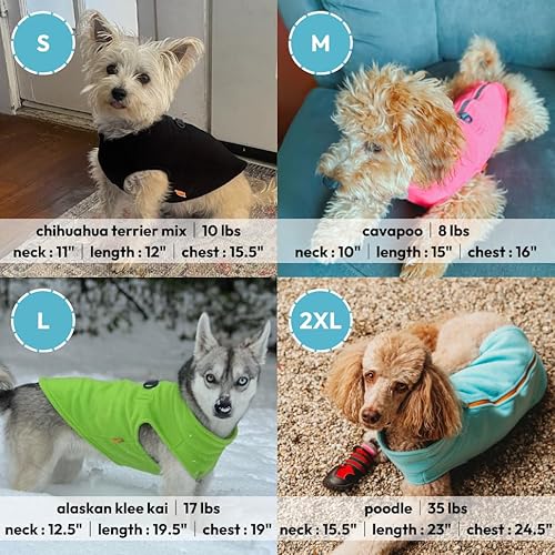 Gooby Zip Up Fleece Dog Sweater — lifestyle photo