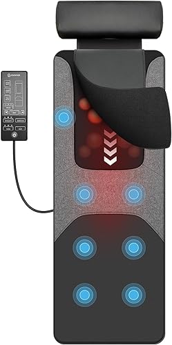 COMFIER Shiatsu - Alfombrilla de masaje de cuerpo completo con calor, almohadilla de masaje de espalda para aliviar el dolor, amasamiento de tejido