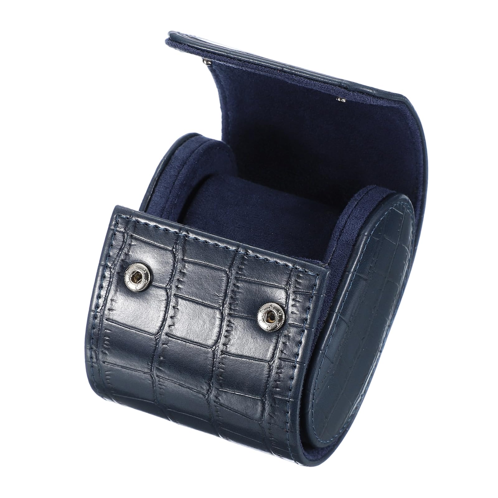 Custodia da viaggio per orologio da uomo in pelle con motivo coccodrillo, astuccio arrotolabile per orologio, scatola portaoggetti portatile per orologio, ideale per Natale, compleanno e anniversari