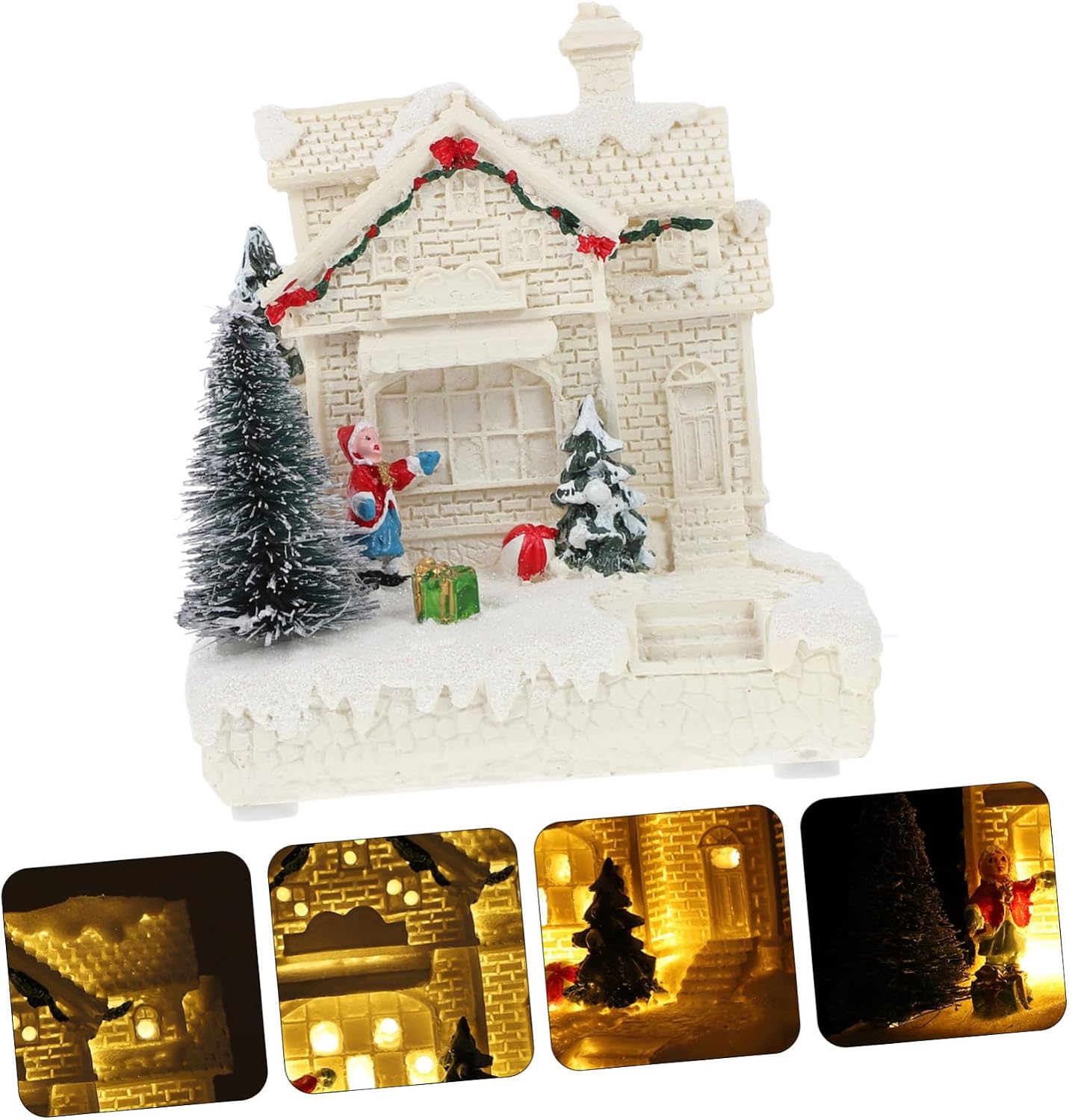 STOBAZA 1pc Mini Christmas House Decor Charming Ornament for Holiday Parties Festivals Home Decoration Creates Romantic Atmosphere for Family and Friends
